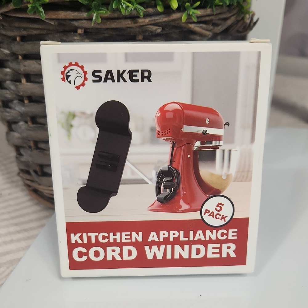 Saker Kitchen Appliance Cord Winder (5-Pack)